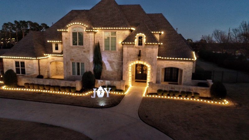 Christmas lights Highland Park
