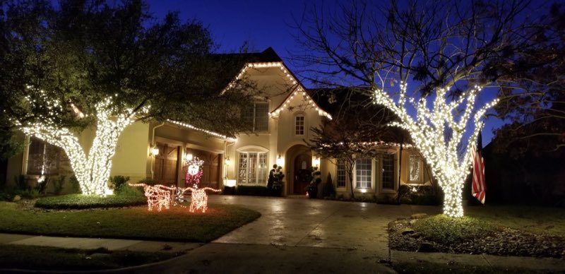Christmas lights Highland Park