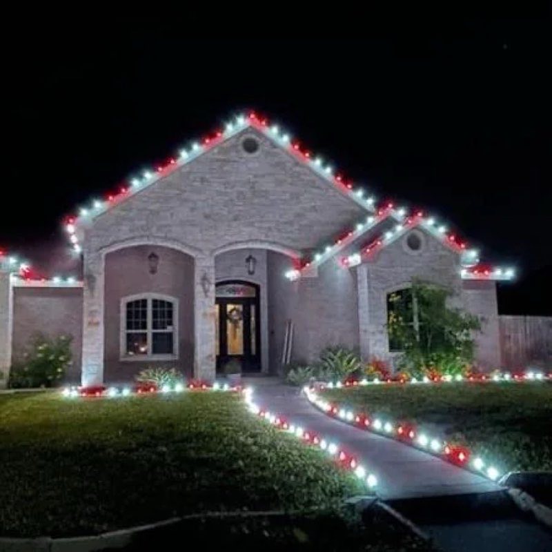 Christmas lights Highland Park