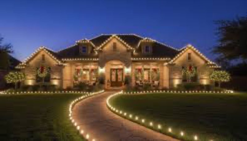 Christmas lights Highland Park