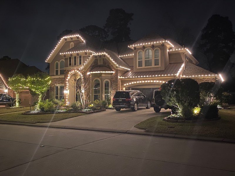 Christmas lights Highland Park