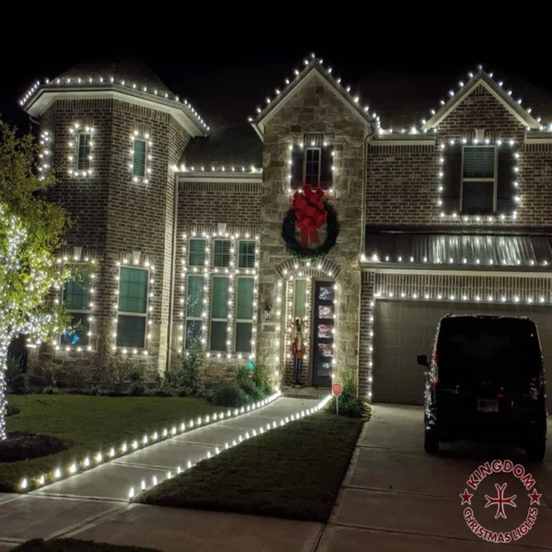 Christmas lights Highland Park