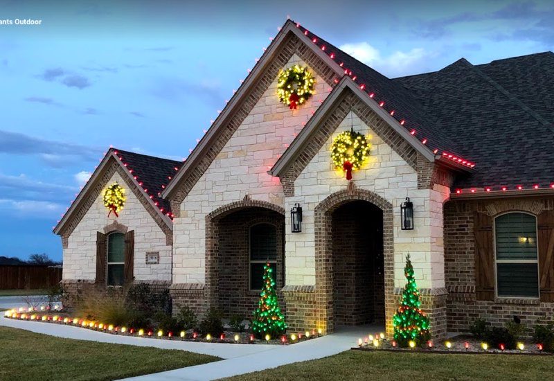Christmas lights Highland Park
